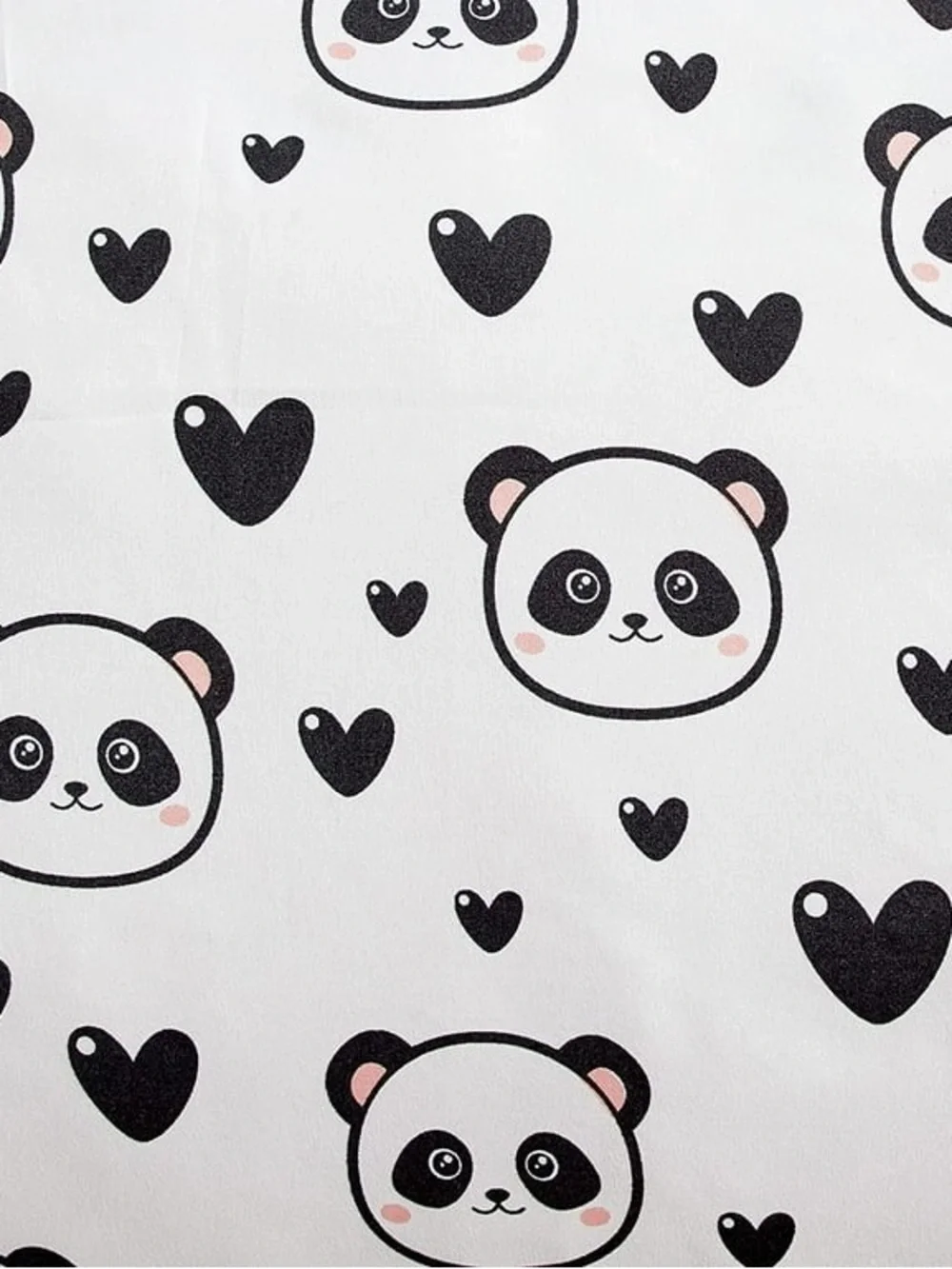 Cute Panda Black & White Full/Queen 3 piece Comforter Set